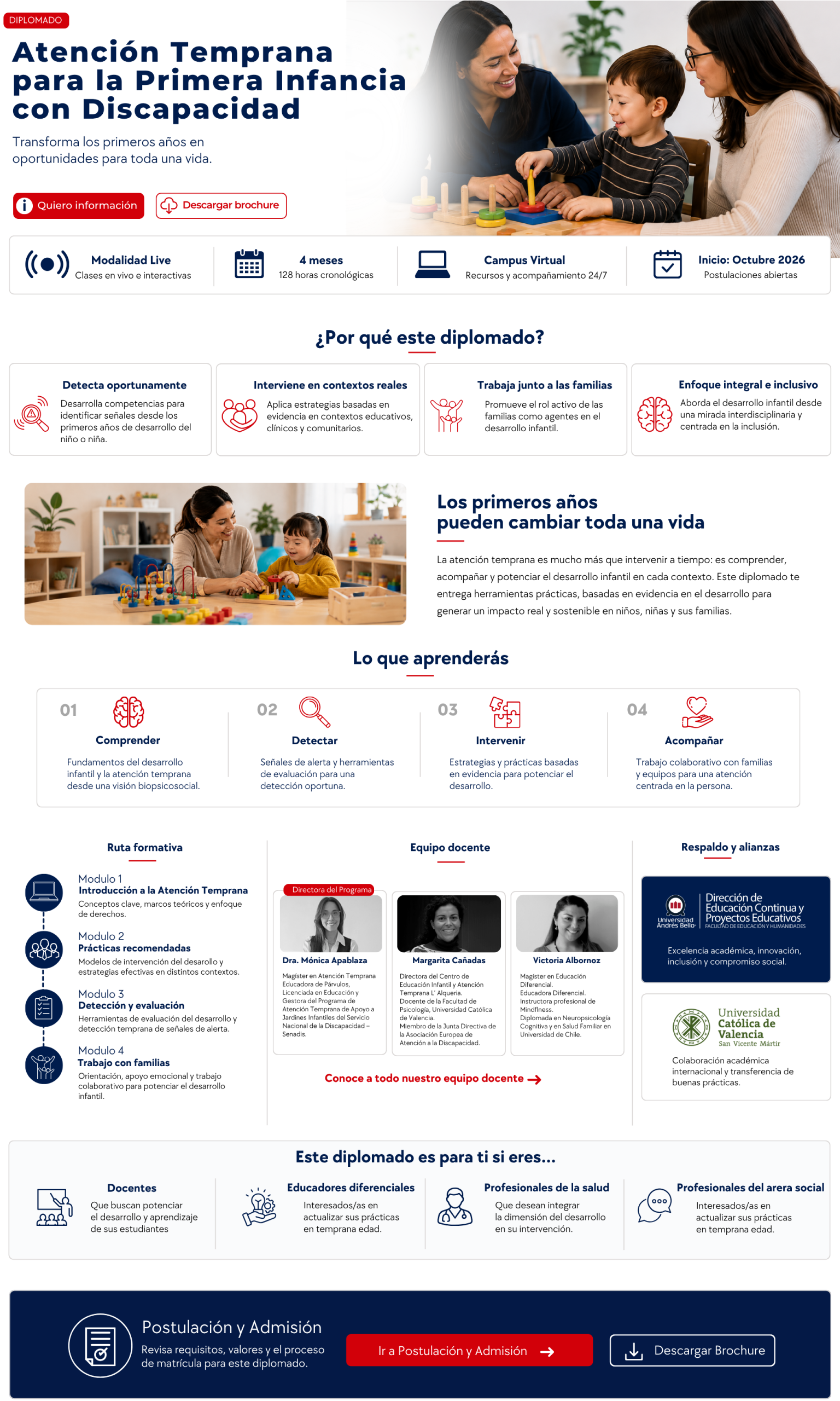 Diplomado en Atención Temprana para la Primera Infancia con Discapacidad